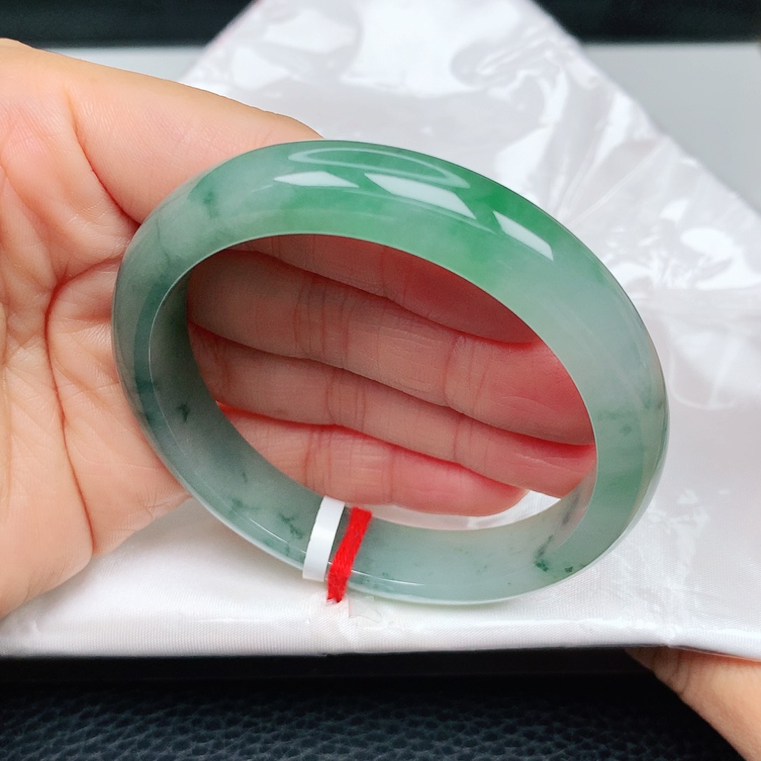 未镶嵌手镯翡翠冰胶蓝绿10