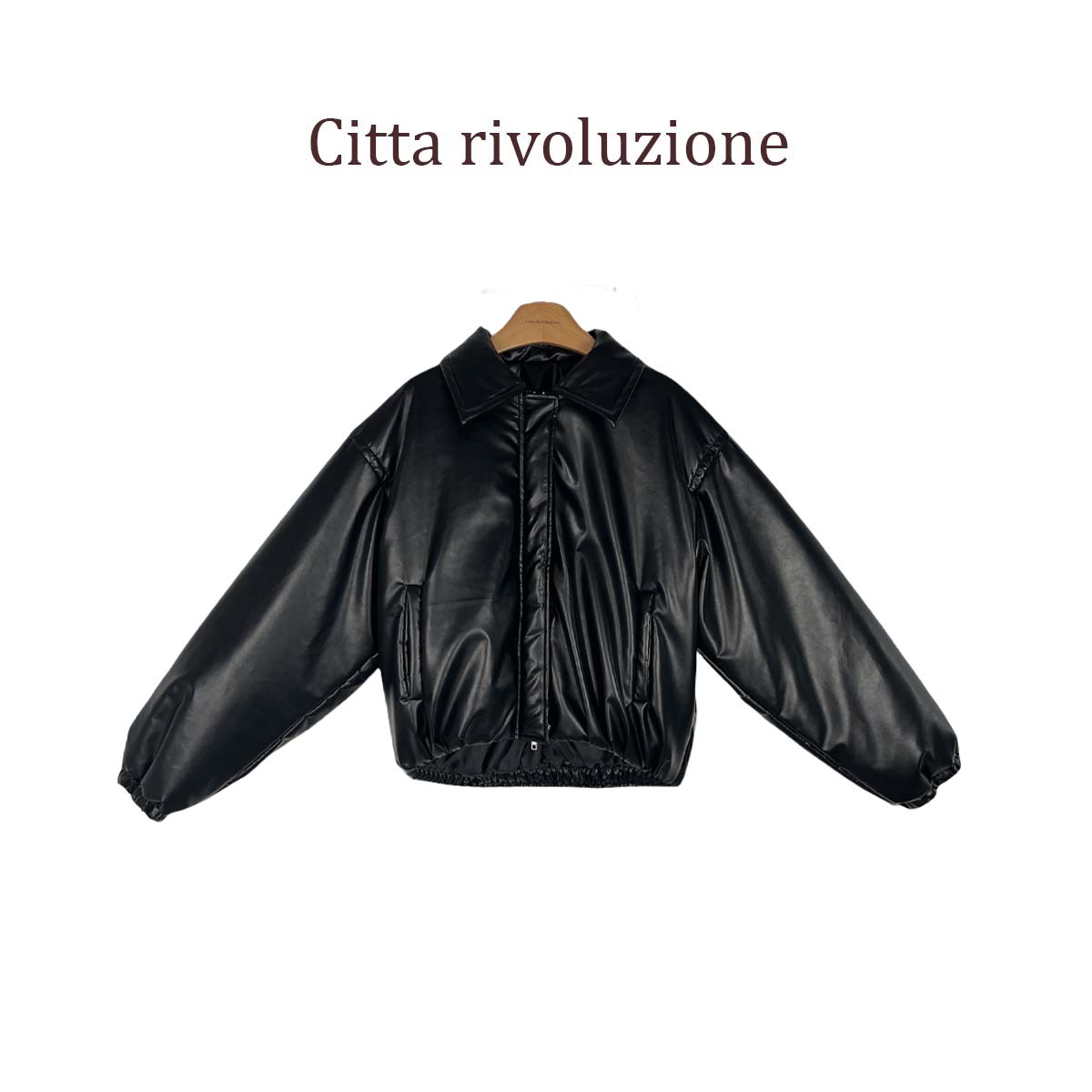 清--日单清货 | 环保皮短款夹克棉服313