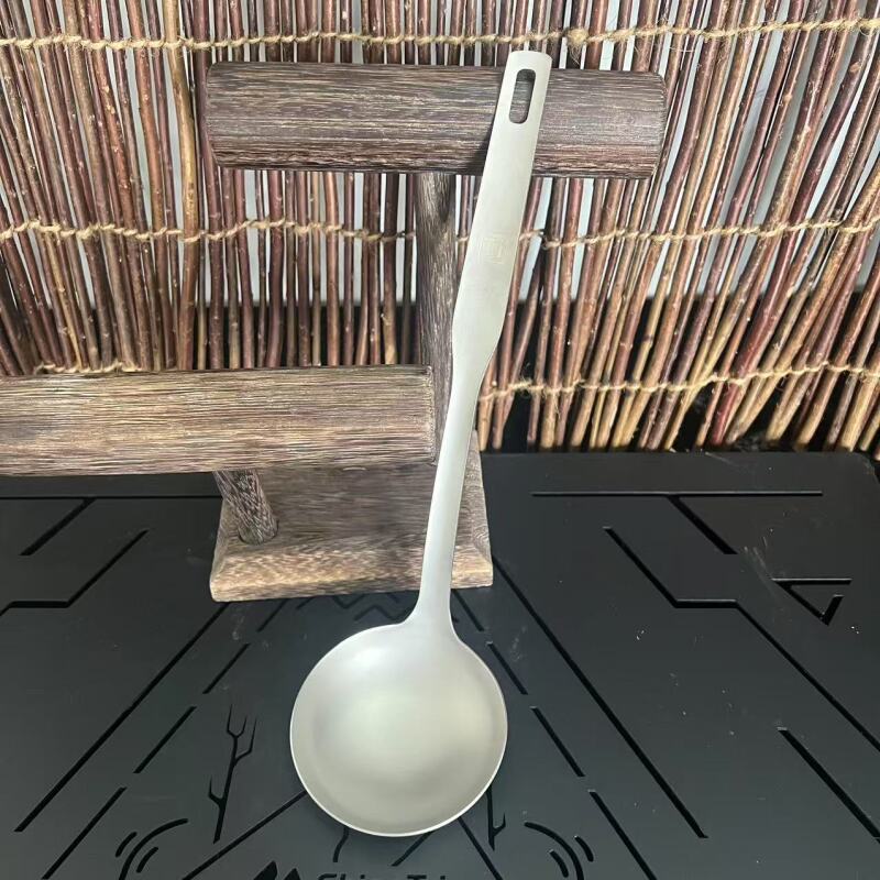 微瑕 钛 扁柄汤勺 33cm*9.5cm