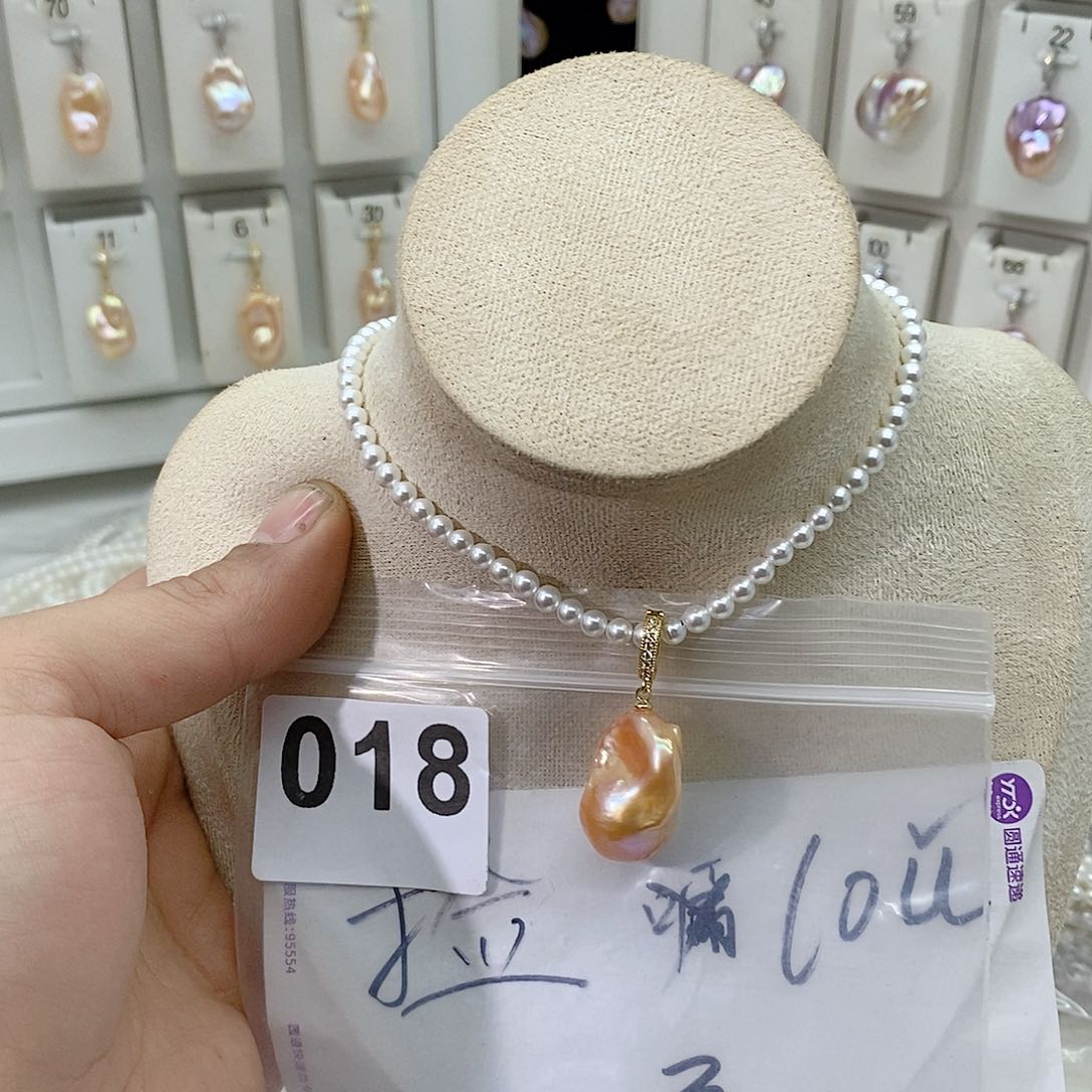 淡水珍珠颈饰合金