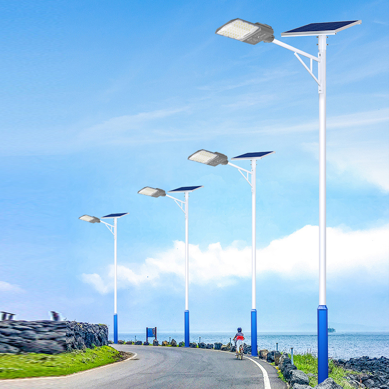 【灯具+灯杆组合】G系列灯具配分体A字臂太阳能灯户外灯照明