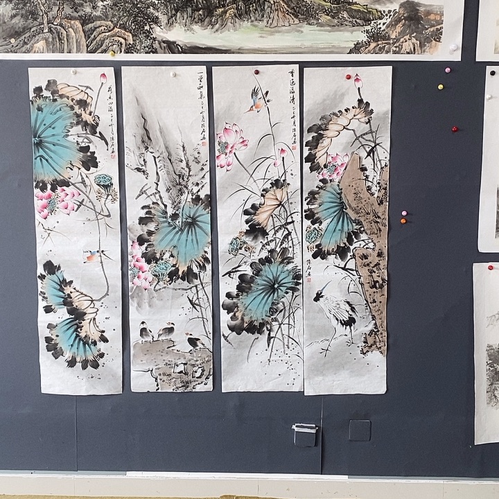 国画陈石34.138手绘画芯