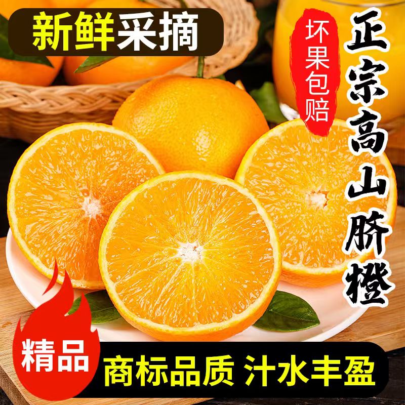 【顺丰直发】正宗广西高山脐橙新鲜现摘现发爆甜多汁精品水果橙子