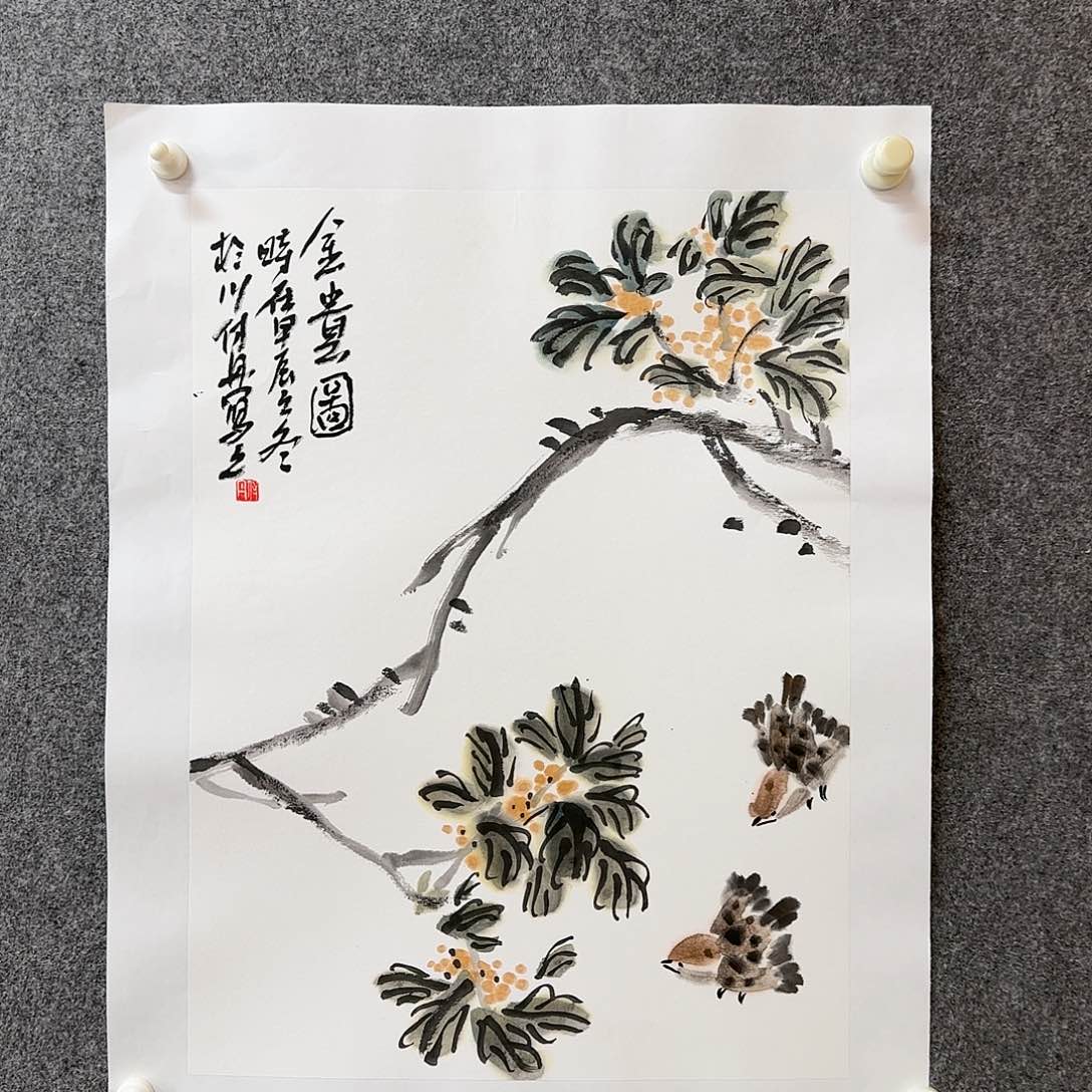 国画付丹老师手绘作品