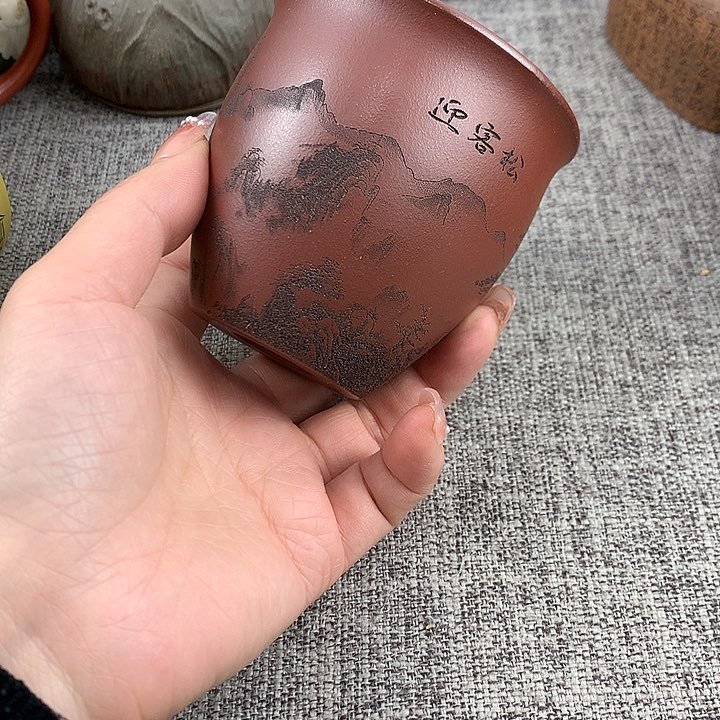 紫砂茶杯高端主人杯