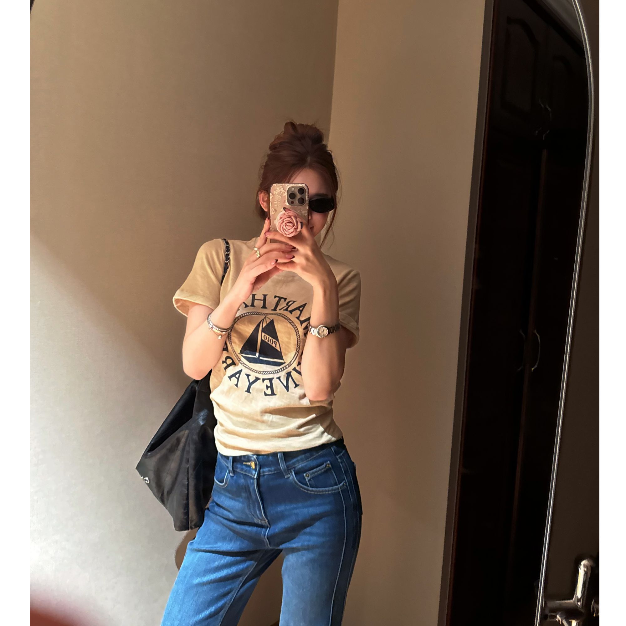 Amono-【一帆风顺】新年限定磨毛款圆领宽松短袖