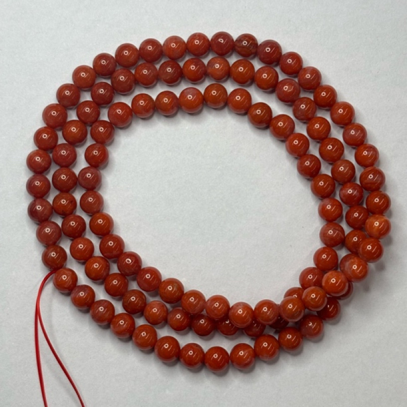 A762 南红玛瑙7mm长链