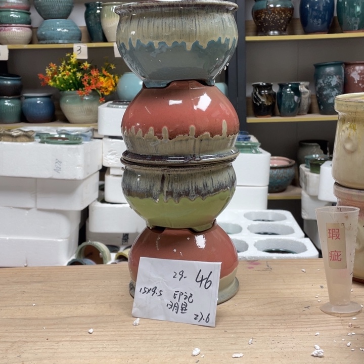 紫砂花盆多肉花盆微瑕46