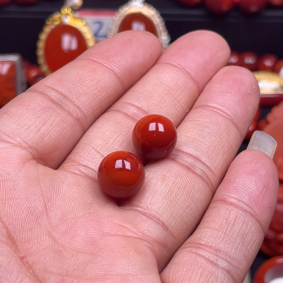 南红玛瑙珠宝奇石未镶嵌珠配饰