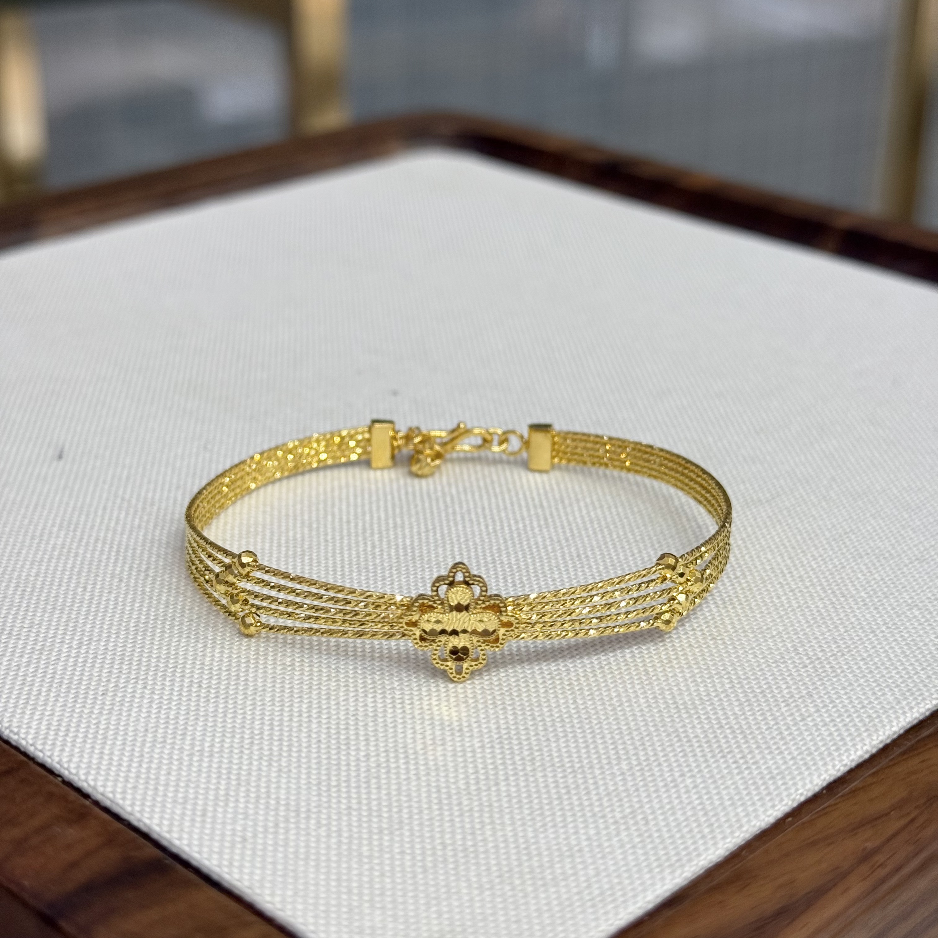 阿敏专属-X【十分幸运C镯】足金999精工5G