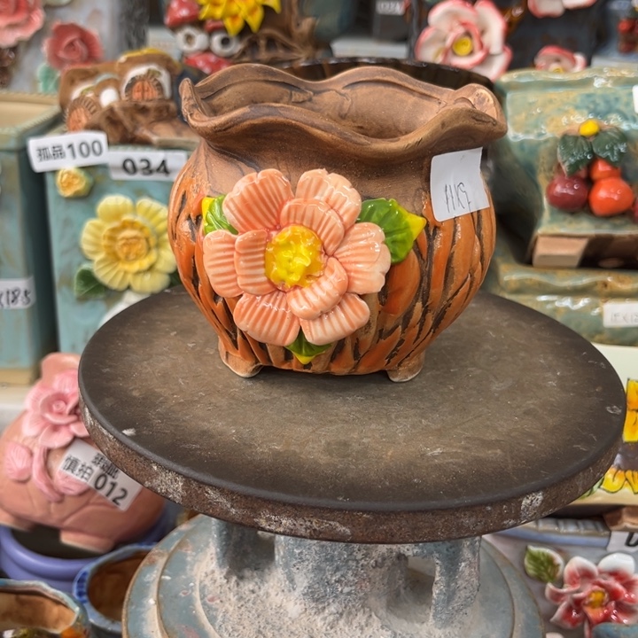 紫砂花盆粗陶材质多肉花盆