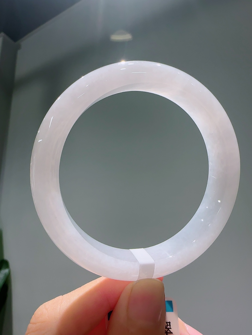 缅甸A货翡翠手镯编号139圈口57条宽12.5条厚8.1