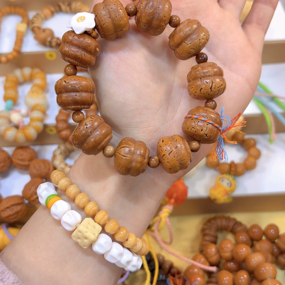 手串星月菩提桃核葫芦大尺寸