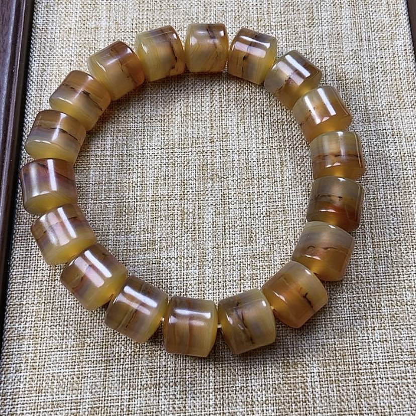 【闪购商品】玛瑙/玉髓手链未镶嵌灯**箫