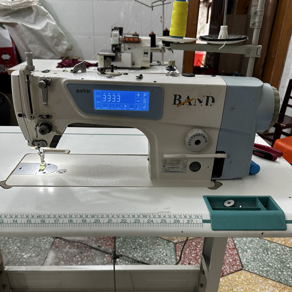 邦迪五自动双刀全电脑平缝机