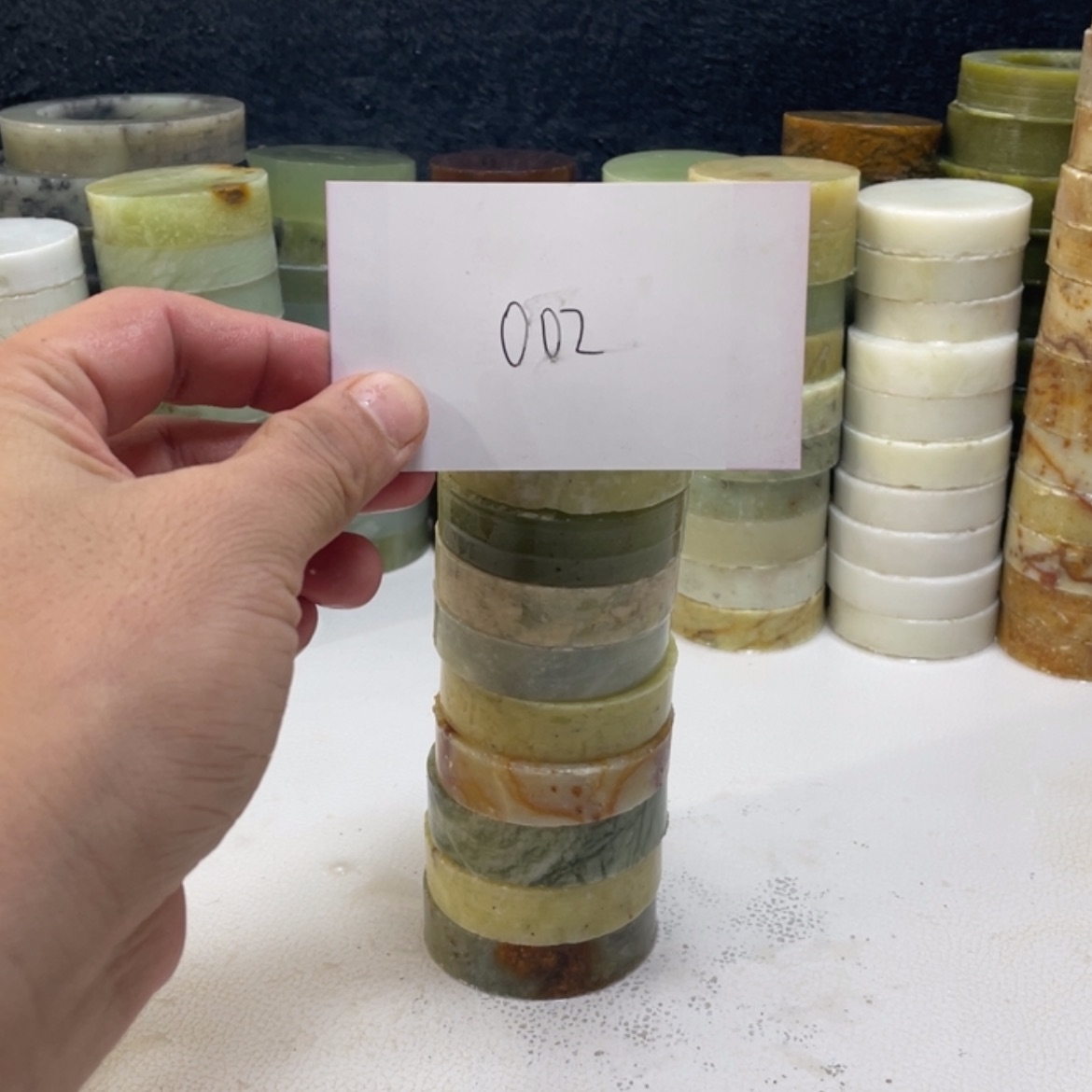 【闪购商品】蛇纹石玉珠宝半成品未镶嵌顾*安