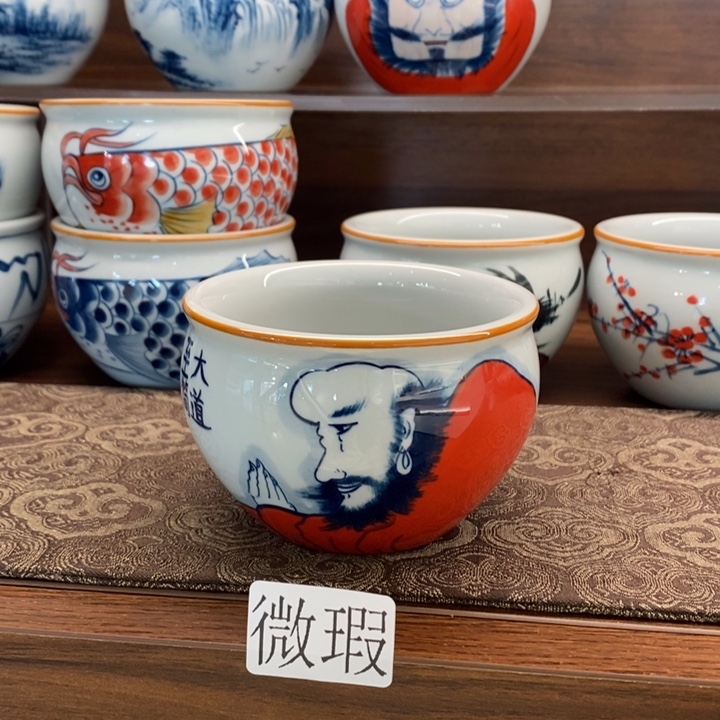 釉下老陶泥手工绘制