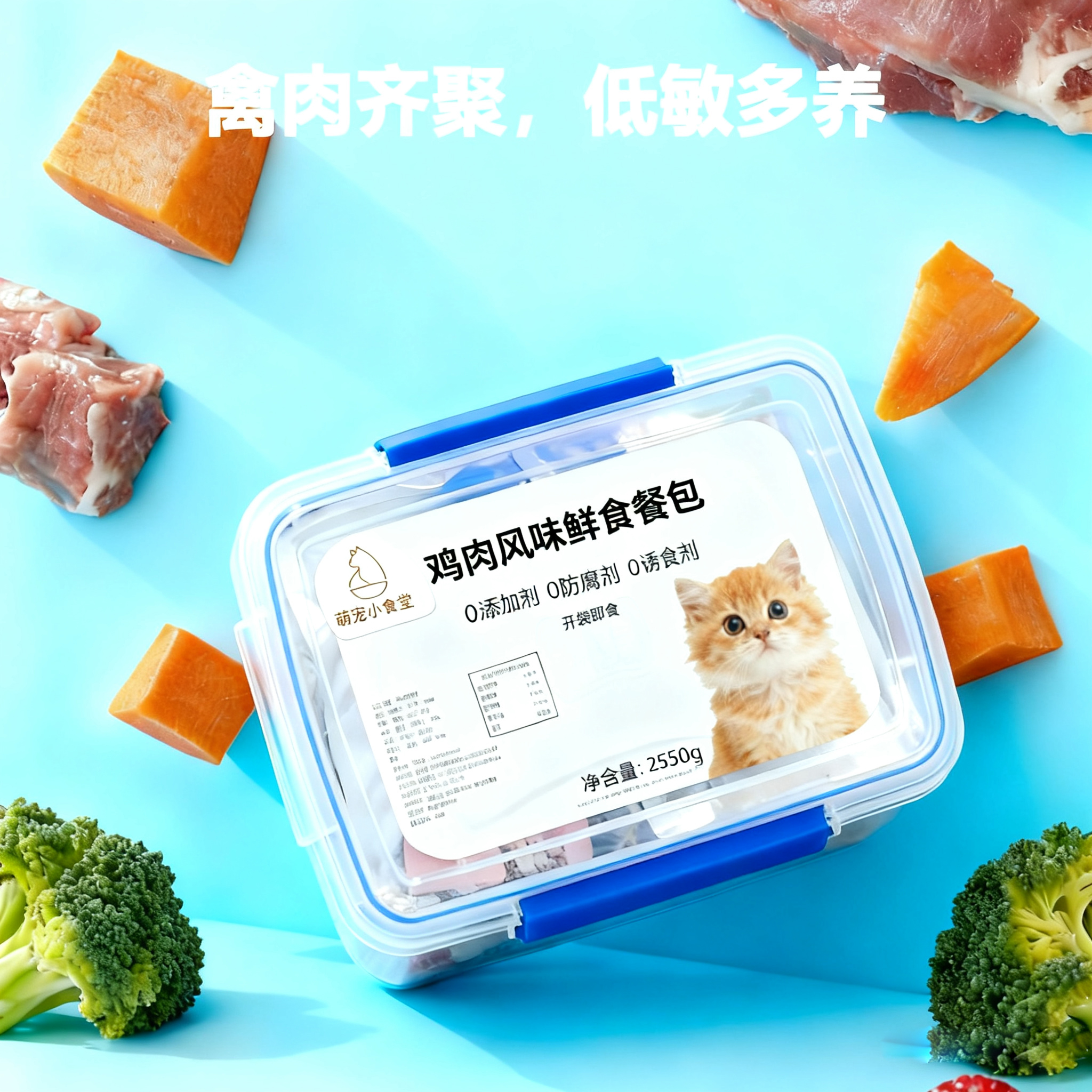 萌宠鲜时鸡肉风味猫/狗零食餐包