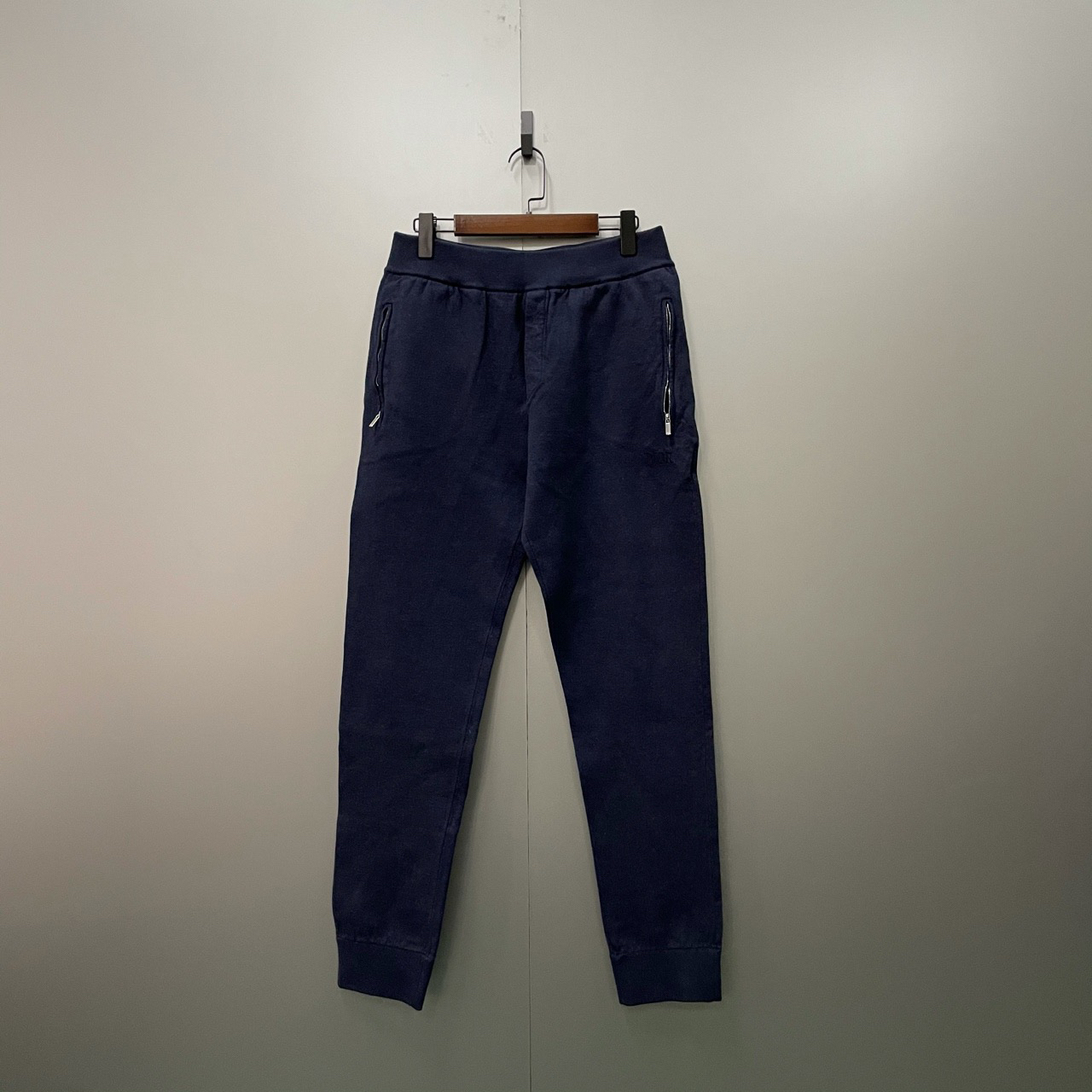 95新 DIOR/迪奥 (ll) 藏青色内里满印老花卫裤 XL码/300160