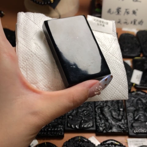 天然缅甸a货钢琴黑挂件