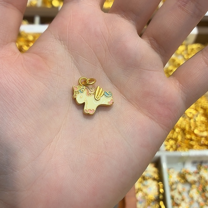 铜合金9125强保色发    1  个壹笔壹吊坠