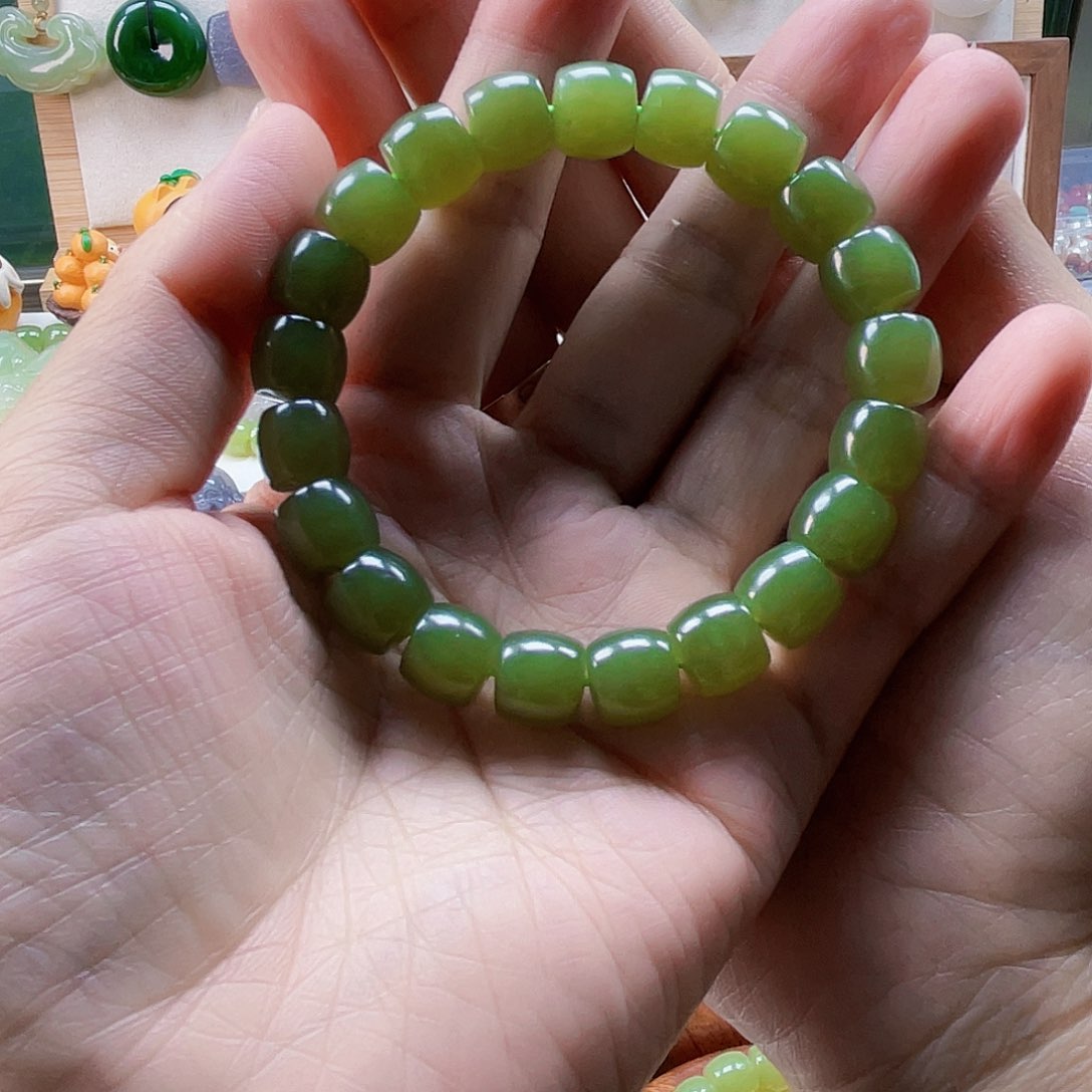 手串未镶嵌和田玉花**落