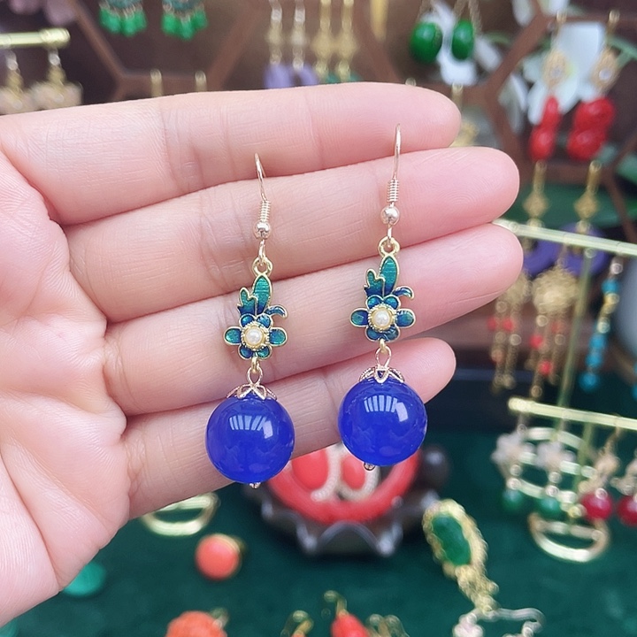 玛瑙/玉髓耳钉合金