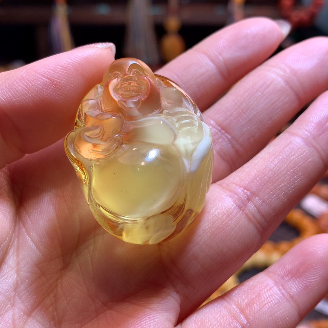 蜜蜡未镶嵌吊坠(不含链)