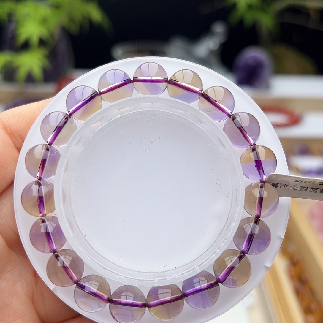 水晶手链未镶嵌紫黄晶10.1mm27.23