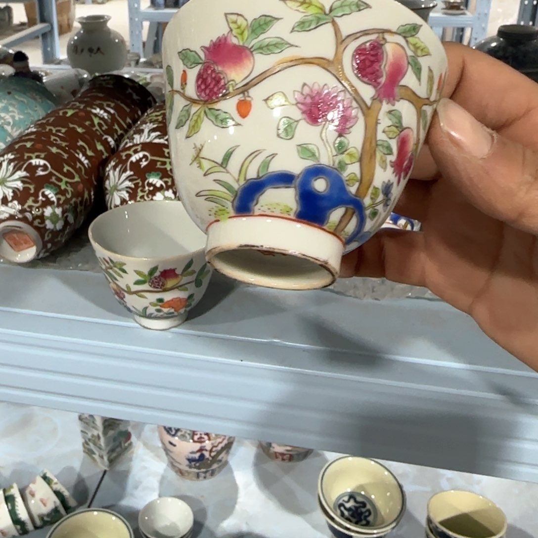 瓷片摆件手绘瓷器全部处理