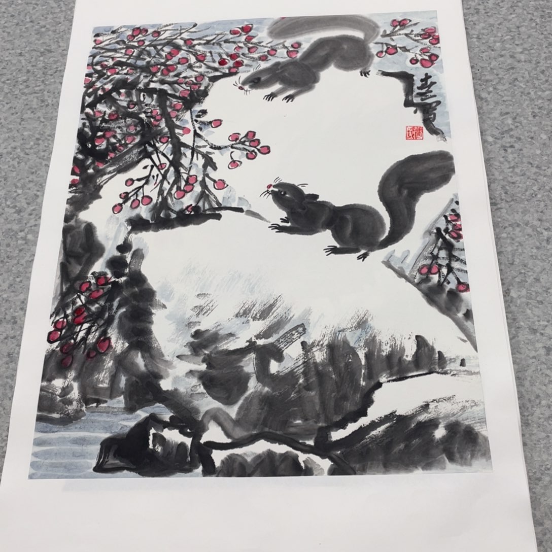 国画1.4平尺国画作品