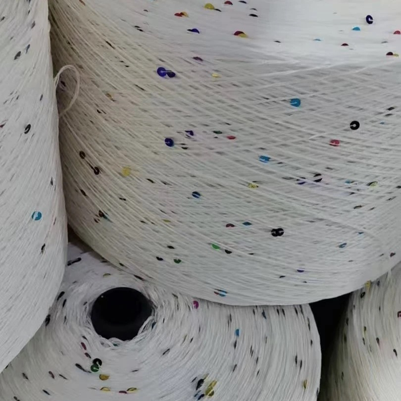 夏季七彩亮片6号蕾丝细线白色一斤家用颜色手编老式大卷毛线价格