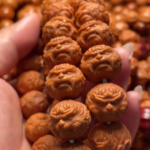 猴头核桃手串红*悟空