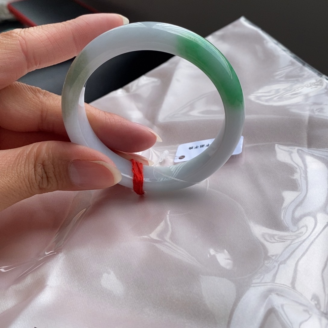 未镶嵌手镯翡翠53正圈