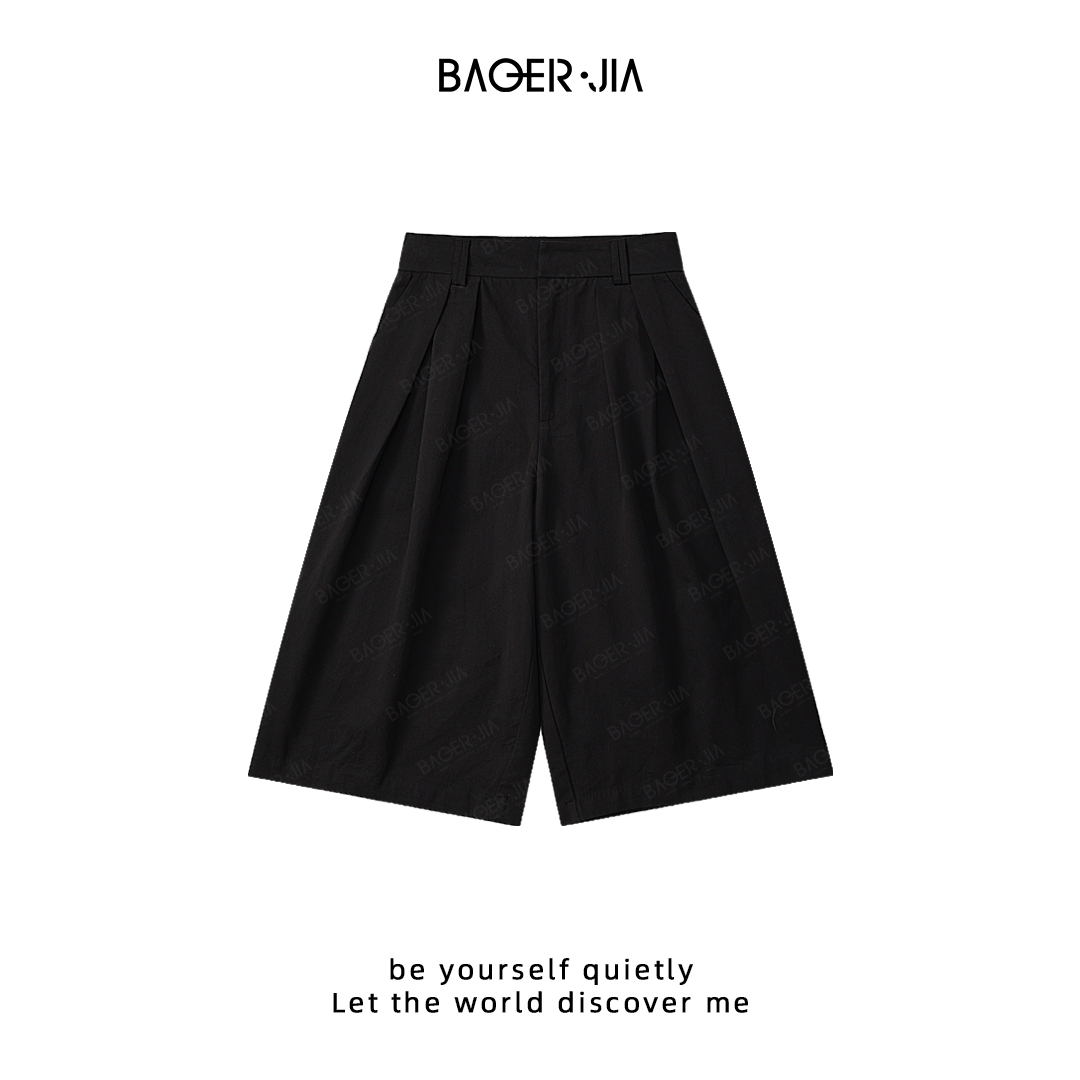 9-宝儿家含幂BC75025103春夏新款穿搭阔腿显瘦百搭休闲七分裤