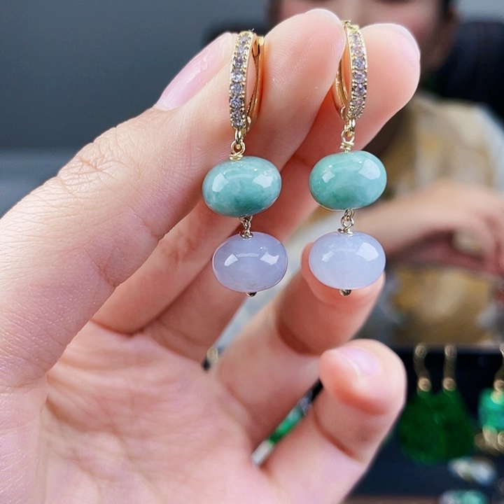 翡翠耳饰未镶嵌饰品