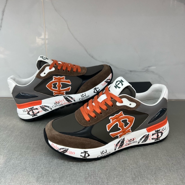 意卡维诺ItaioCalvino时尚真皮潮流百搭轻便休闲鞋