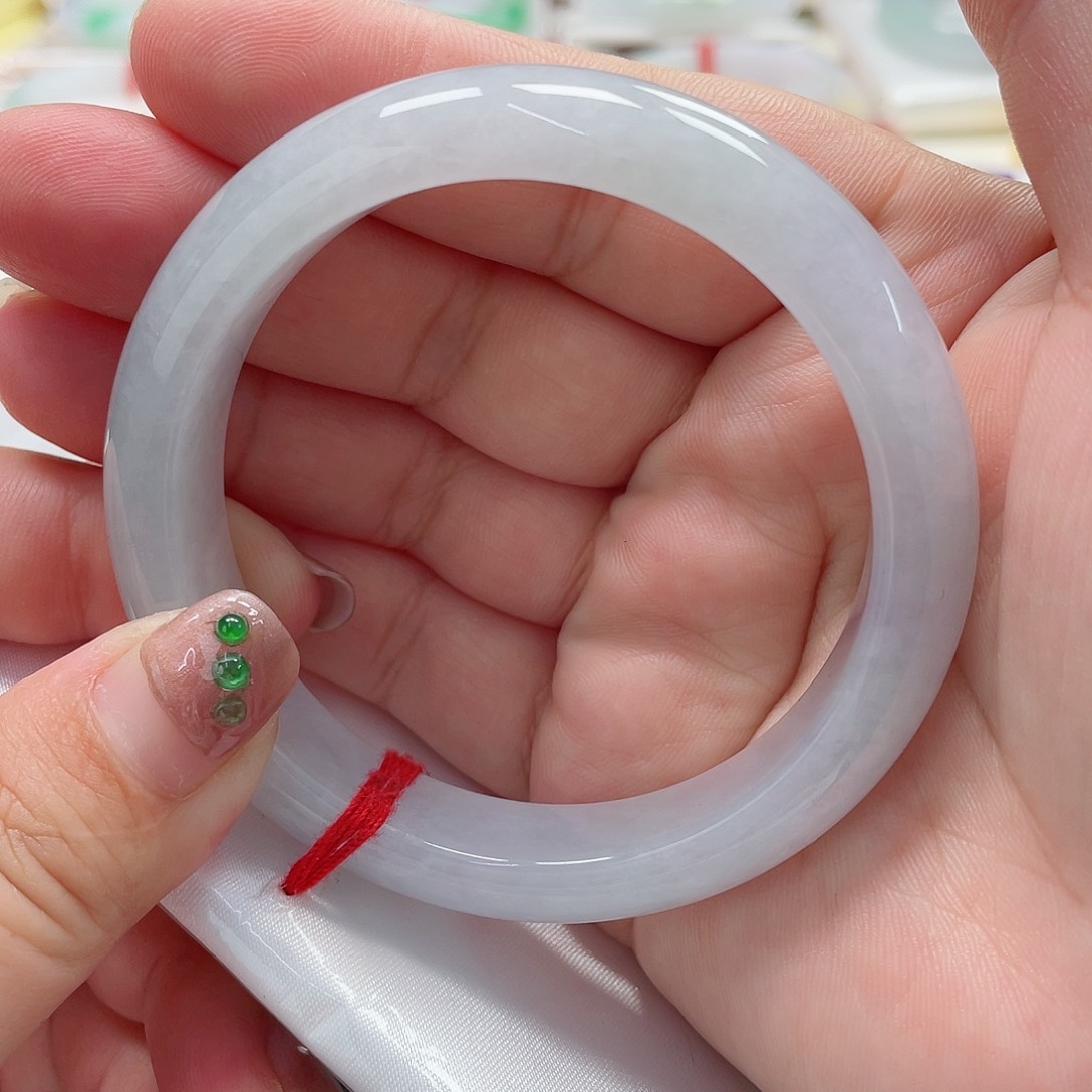 翡翠未镶嵌手镯缅甸翡翠手镯57圈