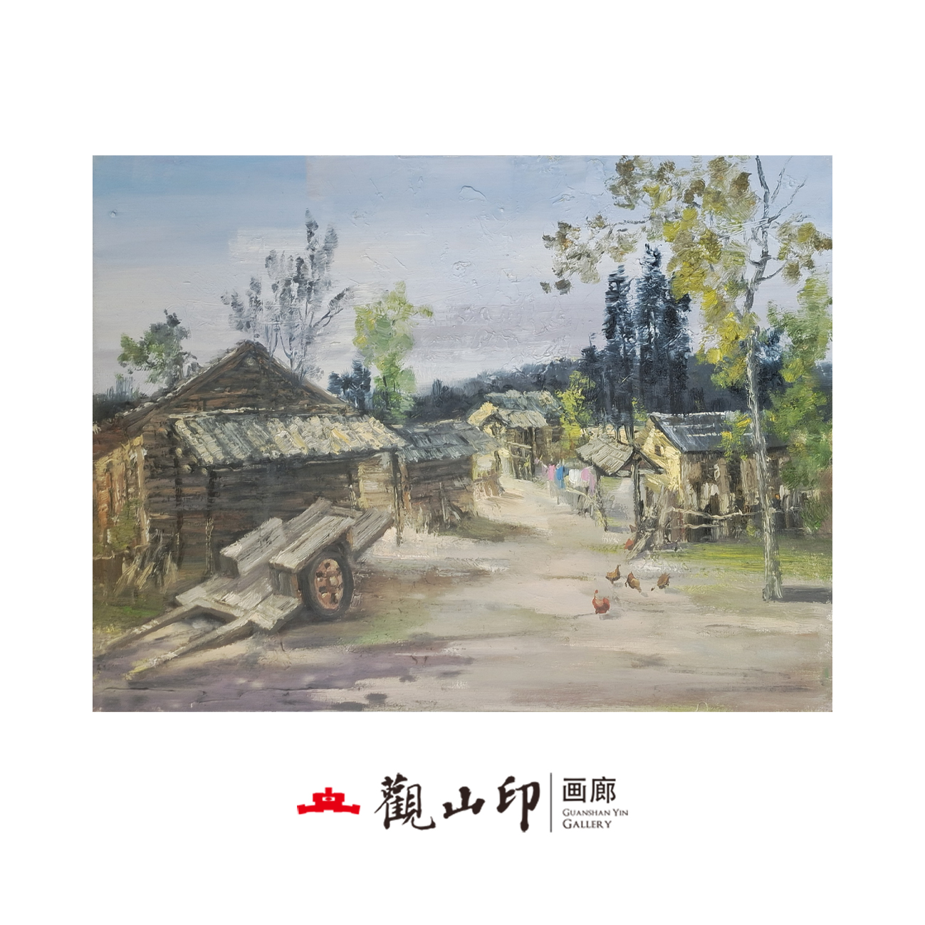 李长福 原创手绘风景油画60x80cm山水作品2402
