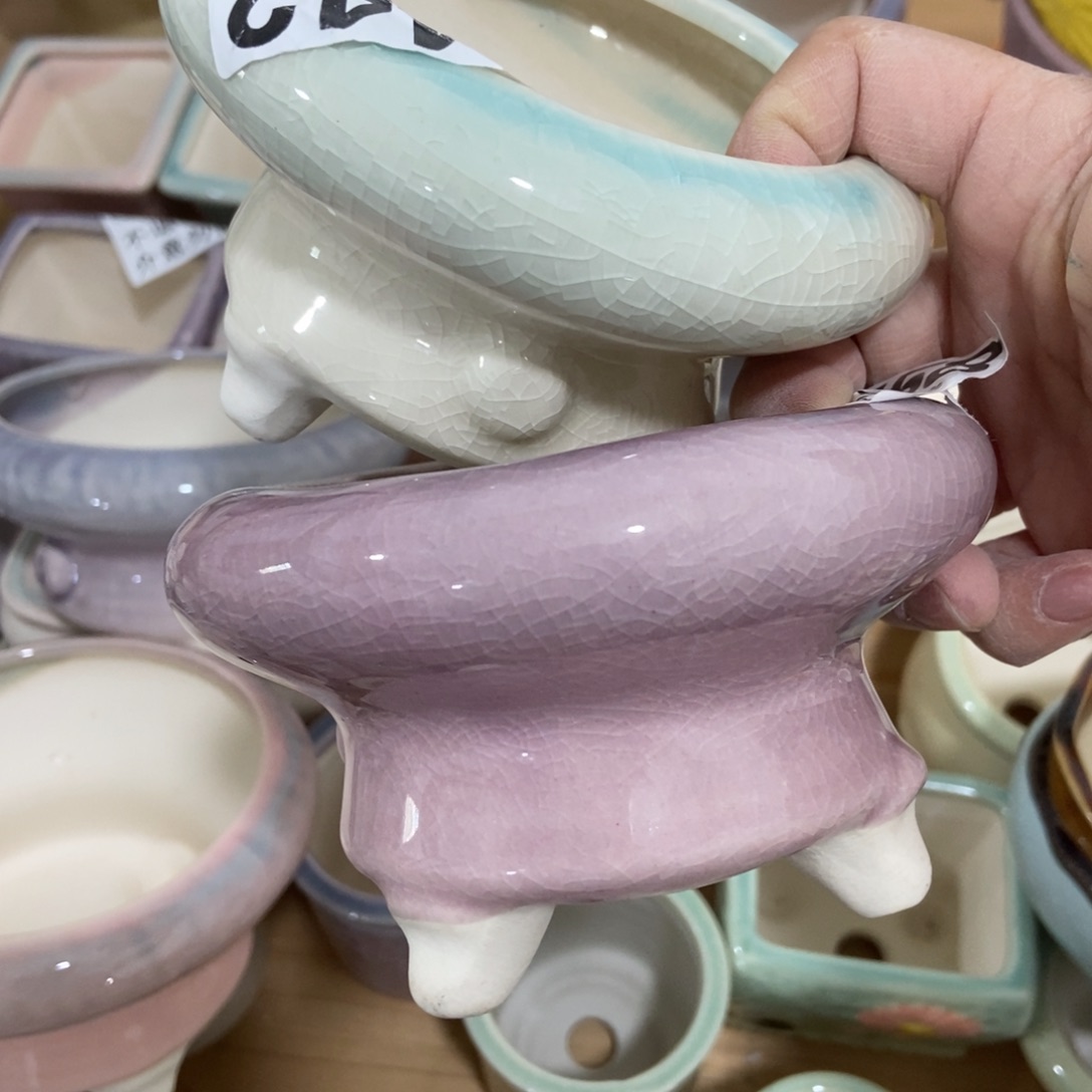 红陶高温陶瓷花盆