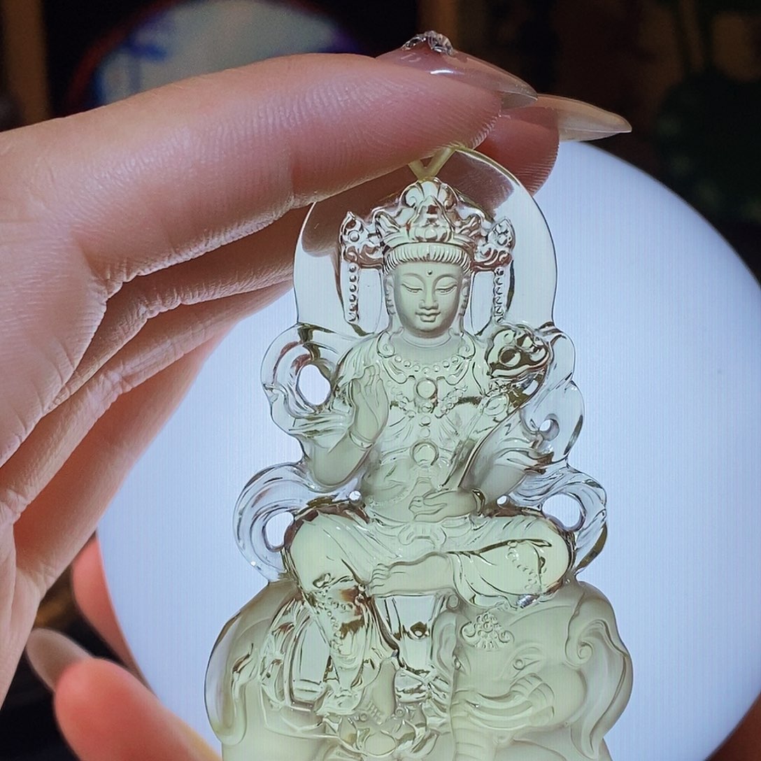 凤***）水晶颈饰未镶嵌吊坠