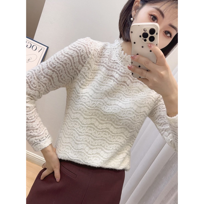 【清款6】厚实质感面料 蕾丝衫24151