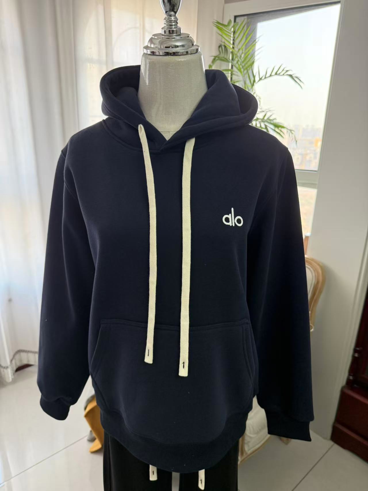 【运费补贴】冬季新款alo重磅刺绣连帽卫衣