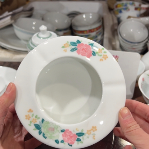 醴陵高温瓷器釉下手绘14厘米