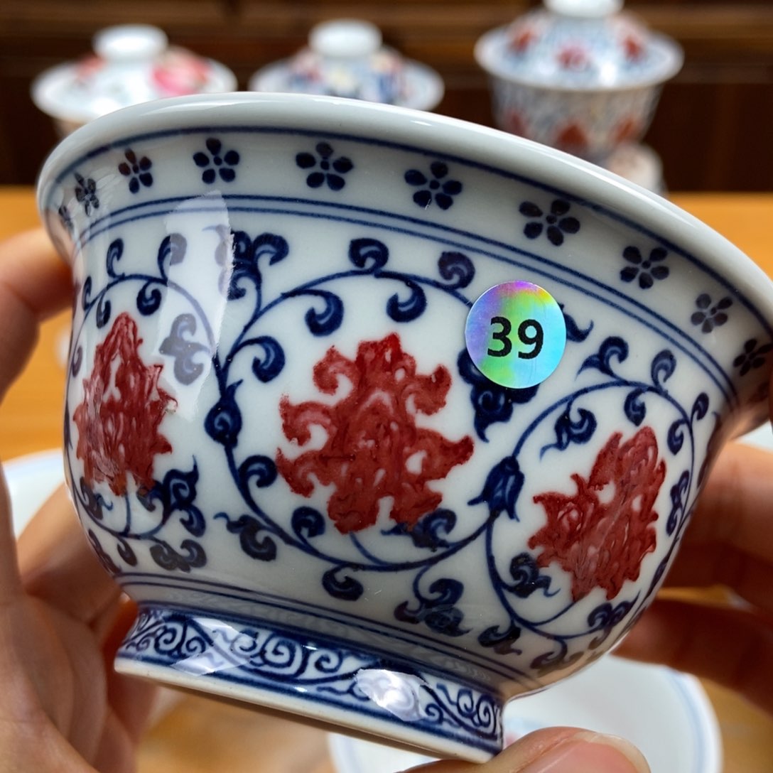 手绘现代茶具非古董
