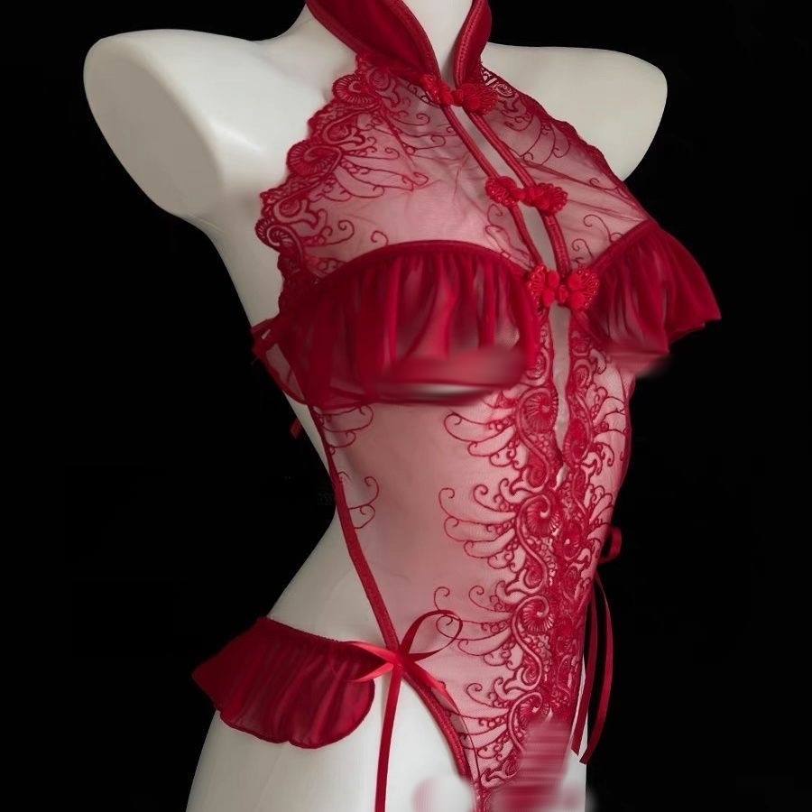 甜甜Stu/蕾丝背心吊带女士透气古风纯欲上衣