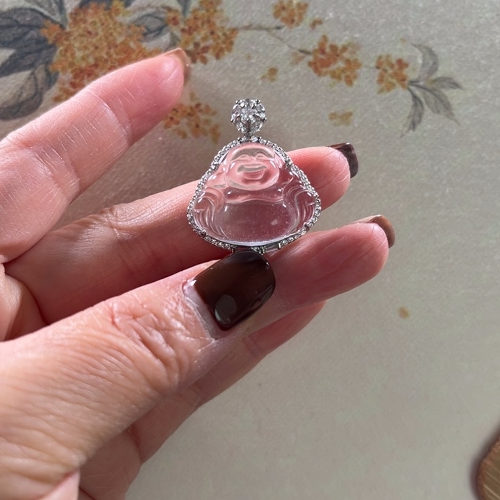 石英质玉银S925镶嵌颈饰