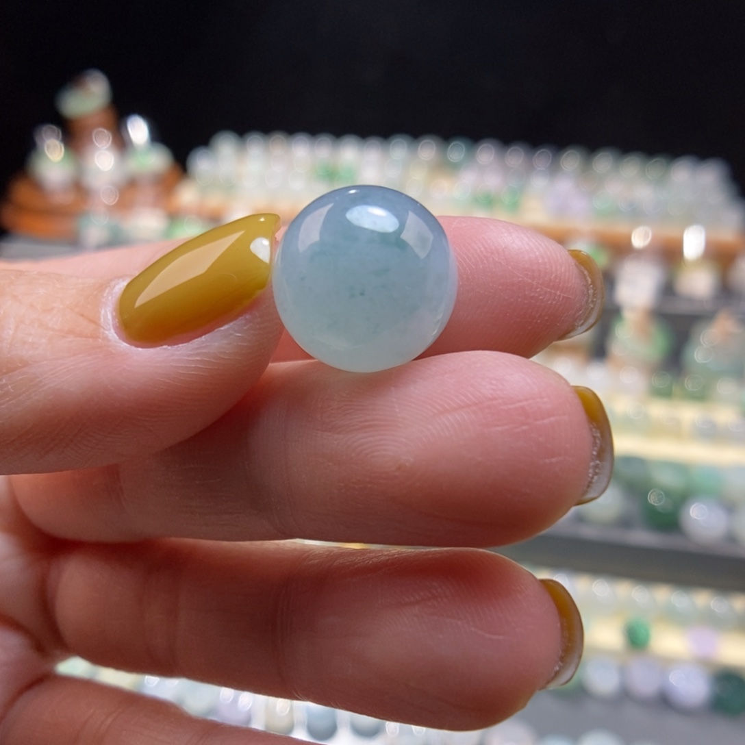 翡翠未镶嵌颈饰14.2小碎花