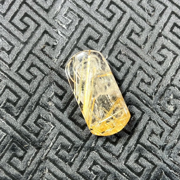 天然水晶纯手工雕刻钛晶观音吊坠项链