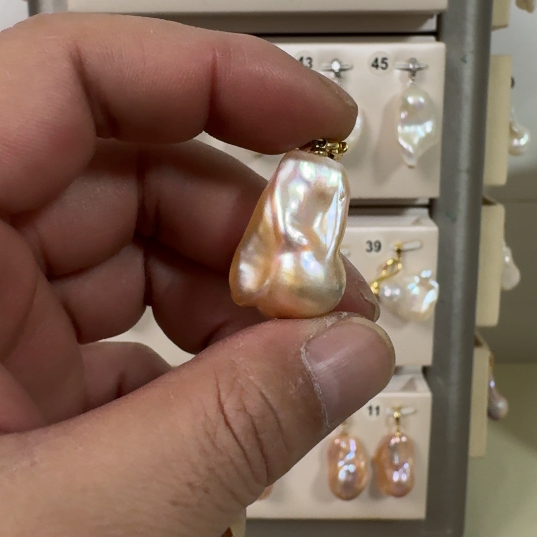 淡水珍珠颈饰银S925镶嵌